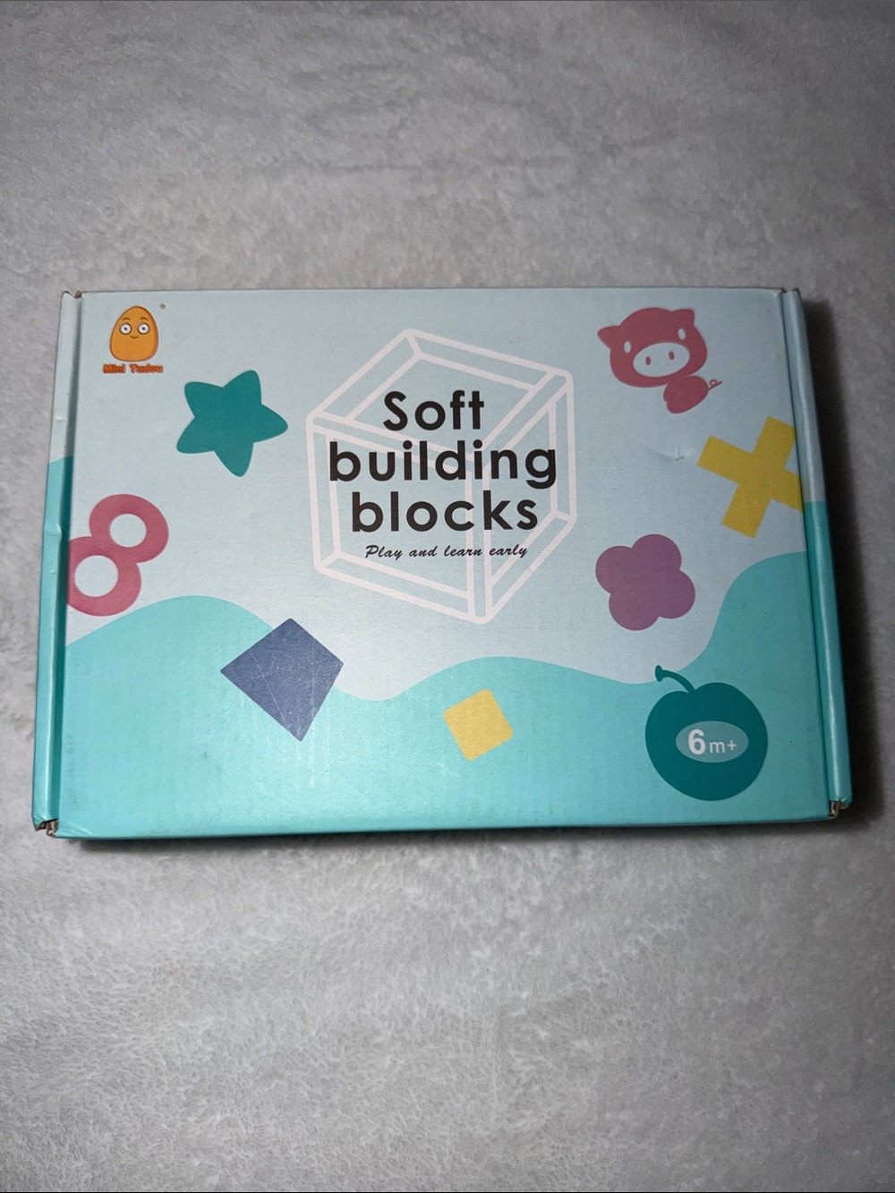 Soft Building Blocks Play Set in Teal Multi-Color - Soft Building Blocks